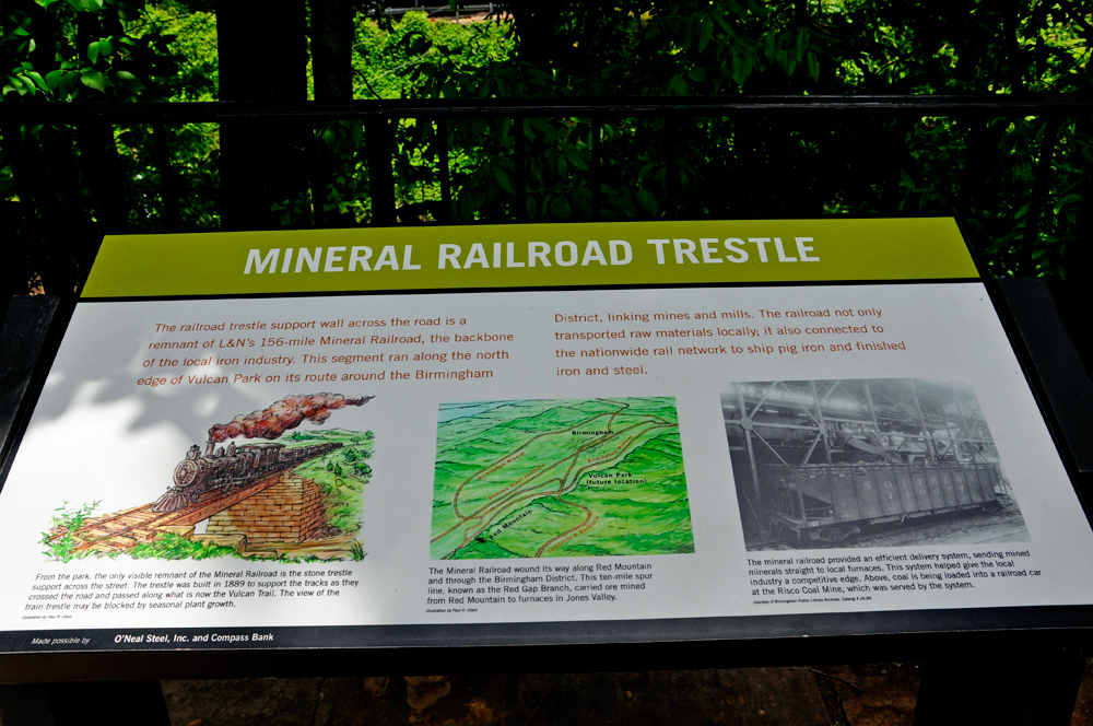 sign about the Mineral Railroad Trestle